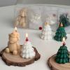 Christmas Tree Candle Christmas Decorations Cute Xmas Tree Bear Candle Decoration Christmas Gift 2025 New Year Party Supplies