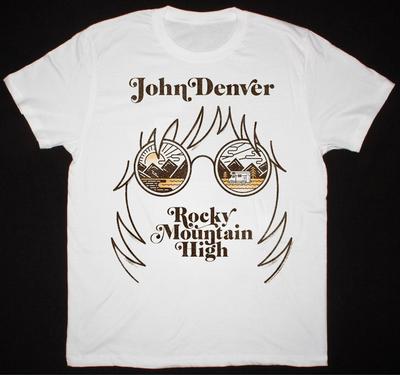 John Denver Rocky Mountain High T-shirt Blanc Unisexe S-5XL 1H0201 T-shirt Unisexe