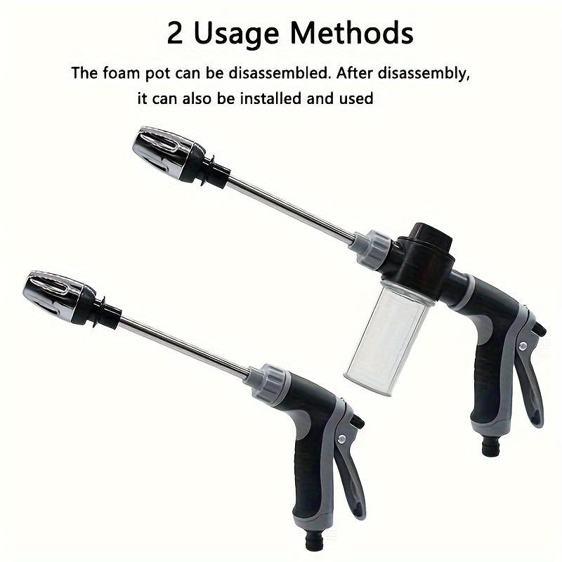 Washer Gun With Dual Connector, Garden Carwash Dual Purpose Switch High Pressure Foam Canon, Soap Sprayer Cleaning Kit, Power Washer Spray Nozzles