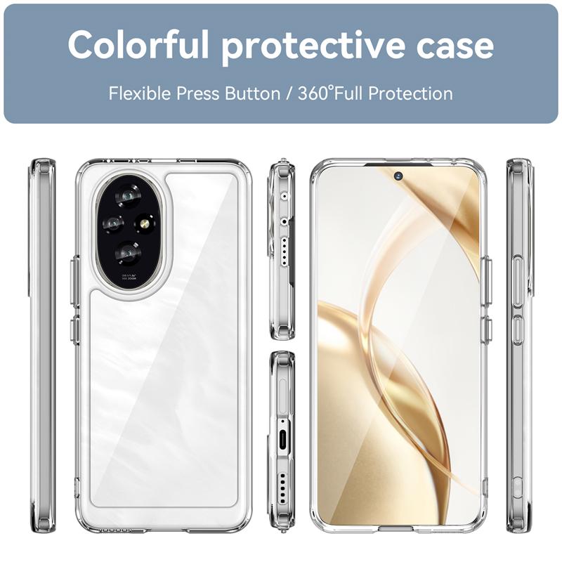 Pro Honor 200 Pouzdro Kryt Honor 200 Capas Nový Zadní Nárazník Nárazuvzdorný Průhledný Barevný Čirý Fundas Huawei Honor 200 Honor200
