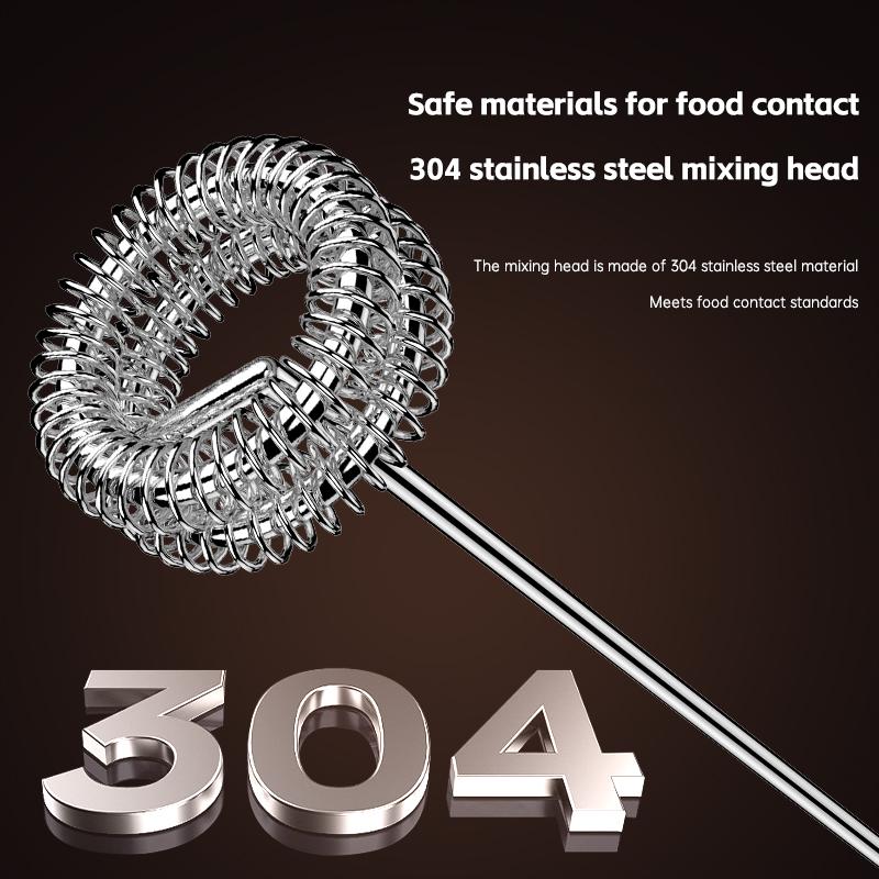 Kabelloser Milchaufschäumer, Handlicher Elektrischer Schneebesen, für Perfekten Cappuccino, Matcha, Hafermilch, Suppe, Eier, Tragbare Küche, Backwerkzeug, Geschenk für Kaffeeliebhaber