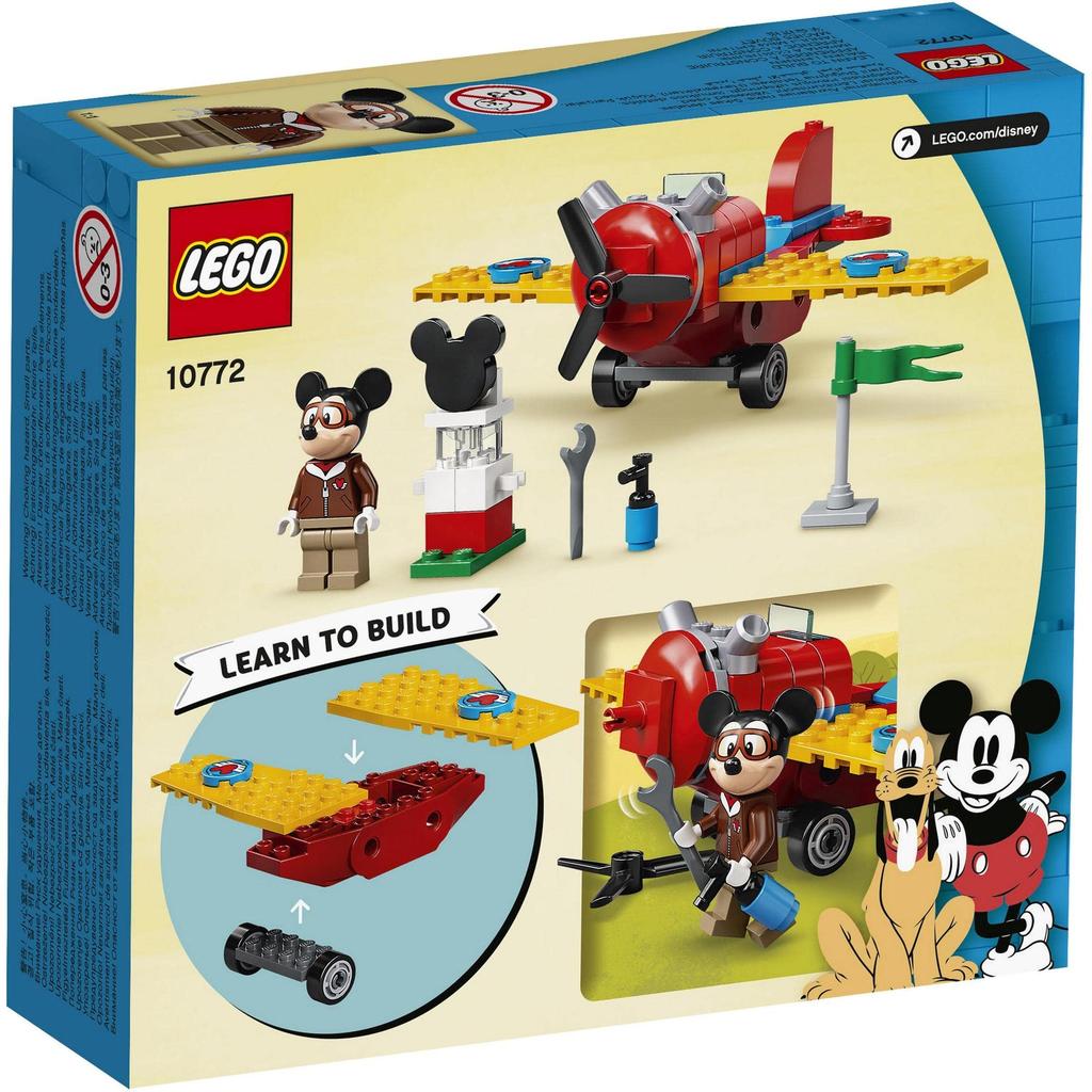 LEGO Mickey & Friends Mickey's Propeller Plane 10772, Toy, Building Blocks, Gift, Vehicle, Airplane, Boys and Girls, Ages 4 and Up