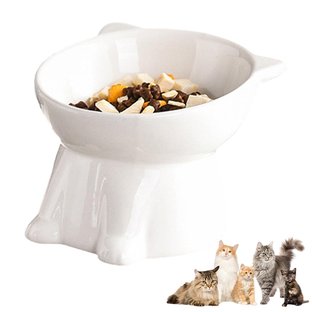 1 Pcs Cat Bowl Ceramic Cat Bowl Pet Bowl Pet Supplies Cat Bowl Dog Bowl Macaron Color New Cat and Dog Universal Pet Bowl