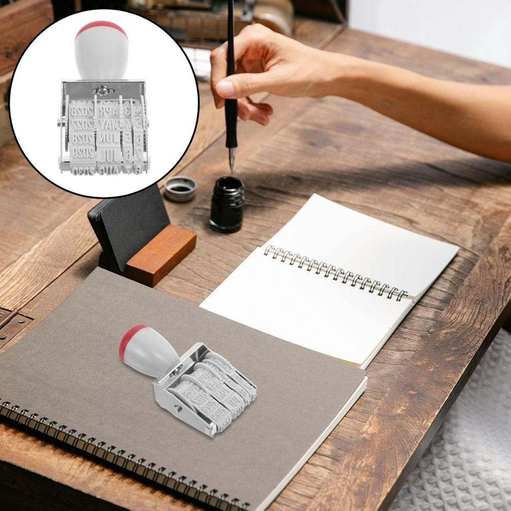 Adjustable Digital Date Wheel Stamp Vintage Number Roller Stamp Date Postmark Stamp Sealing Stamp