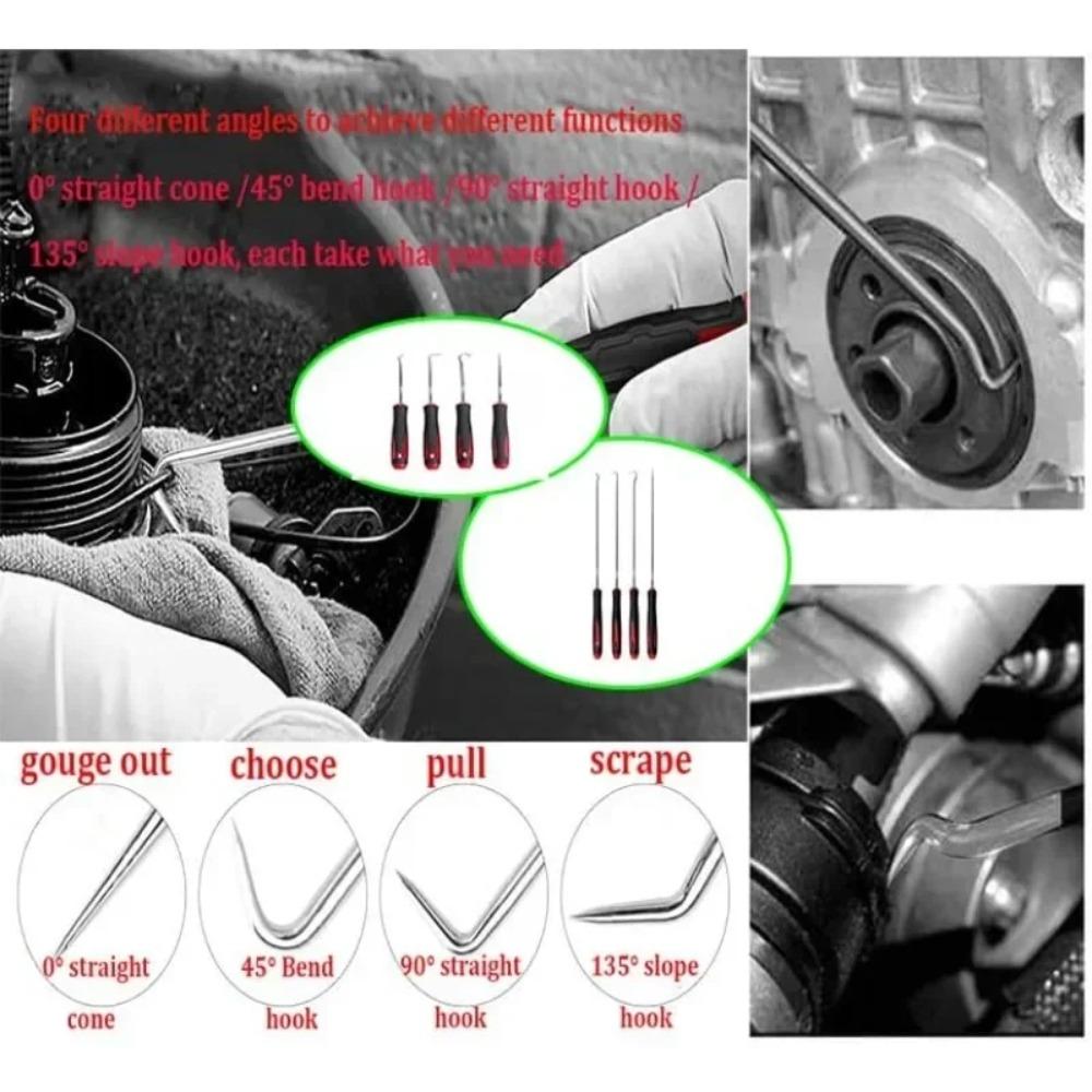Car Oil Seal Puller Screwdrivers Set Long Pick Hook Set Gasket Puller Pick Tools for Removing Car Auto SealTools