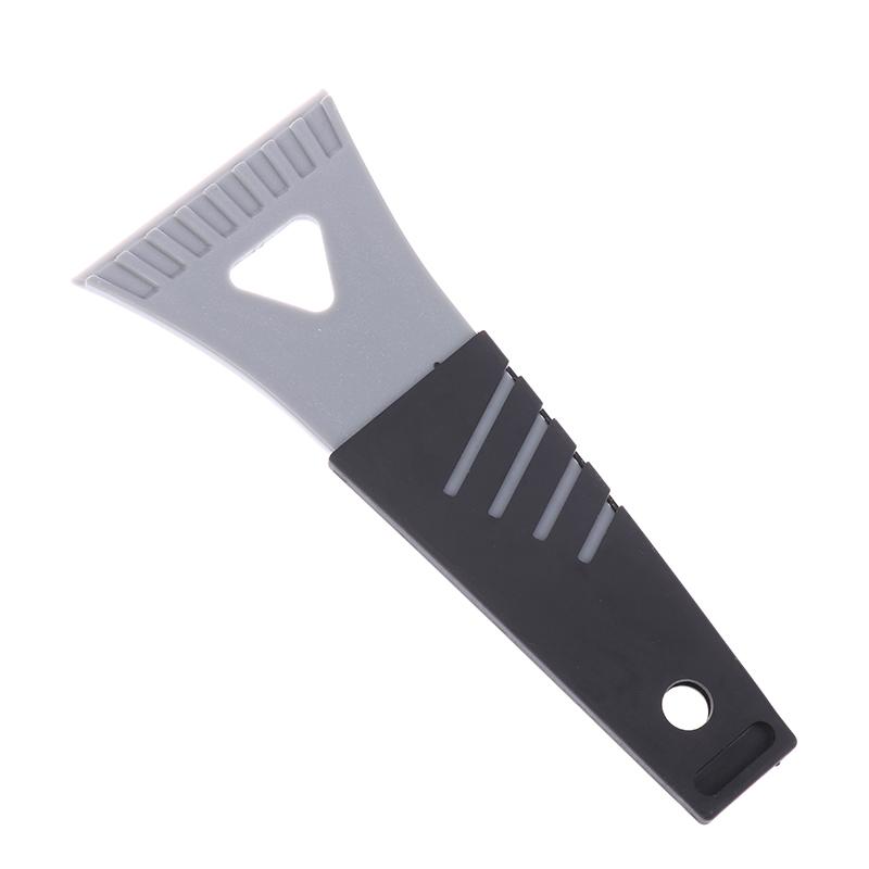 1Pcs Mini Plastic Spatula Ice Scrapper For Car Frost Removal Scraper Windshield Cleaning Tool Snow Cooler Fridge серый