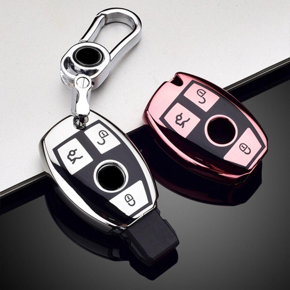 Weiche TPU Auto Fernbedienung Schlüsselhülle Abdeckung Fob Für Mercedes Benz CLA GLC GLA GLK W203 W210 W211 W204 W176 A B C R Klasse AMG Zubehör
