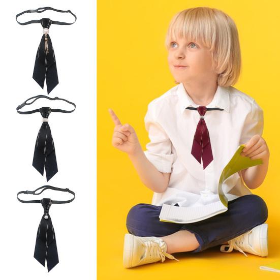 Unisex Bank Tie-Free Neck Tie Detachable Academic Style Bow Tie White Shirt Hotel Professional Collar Flower Accessory