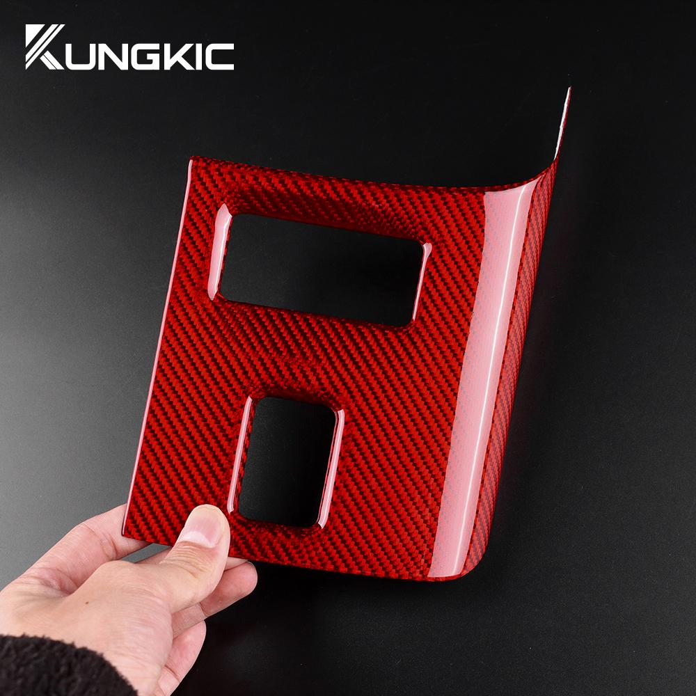 Real Hard Carbon Fiber For Subaru BRZ Toyota GR86 2025 2025 2025 2025 2025 LHD RHD Seat Heat Button Sticker Interior Accessories