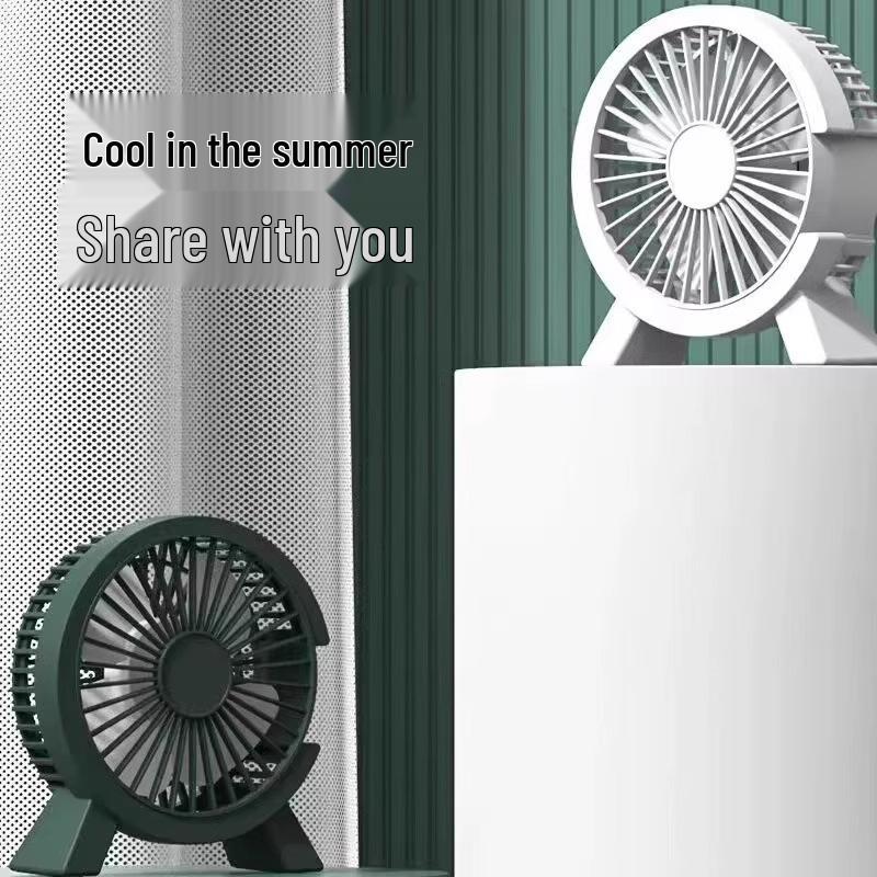 Ultra-Quiet Portable Mini Fan with Long Battery Life for Dorms and Desktops