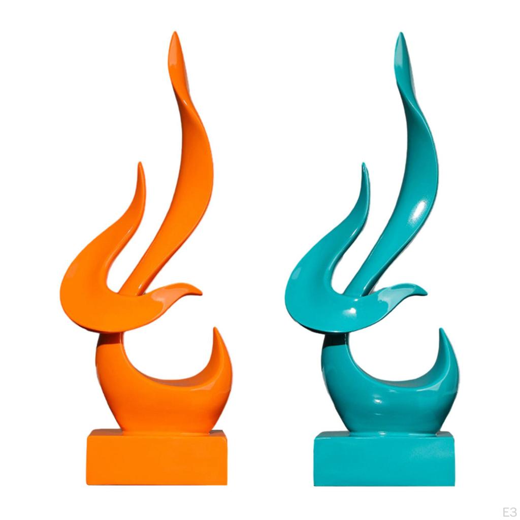 Abstracte Vlam Beeld Decoratieve Beelden Souvenirs Verzameling Hars Kunst Beeldje voor Huis Kantoor