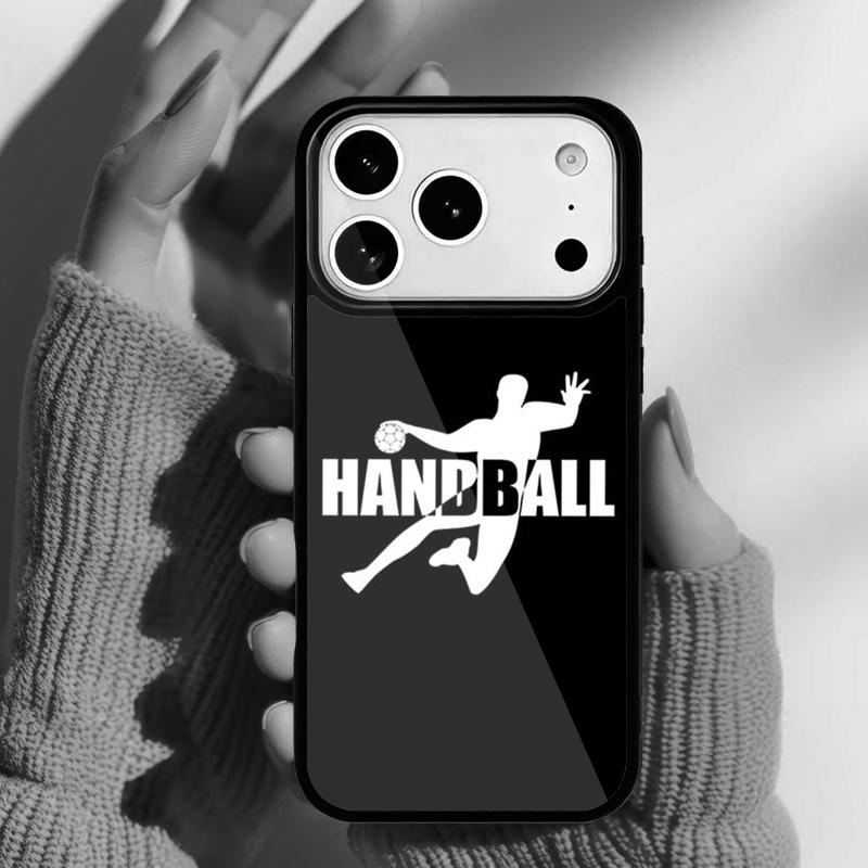 Stylish Playing Handball Phone Case for iPhone 17 Air 16e 15 14 13 Pro Max Back Cover for 12 11 Pro Coque