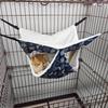 Small Pet Hanging Hammock: Iron Cage Basket for Cats, Squirrels, Chinchillas, Sugar Gliders, Hamsters