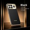Business Retro Kožený Pocit Textura Kůže Pokovený Rám Pouzdro Pro POCO F9 Ultra F8 Pro Kovová Zbroj Ochrana Čočky Nárazuvzdorný Kryt