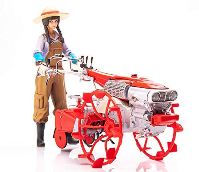 PLAMAX Minimum Factory Inaho with Honda Tiller F90 Paddy Wheel Scale Assembly Type Plastic Model MF-28 Ver. 1/20 ABS&PS