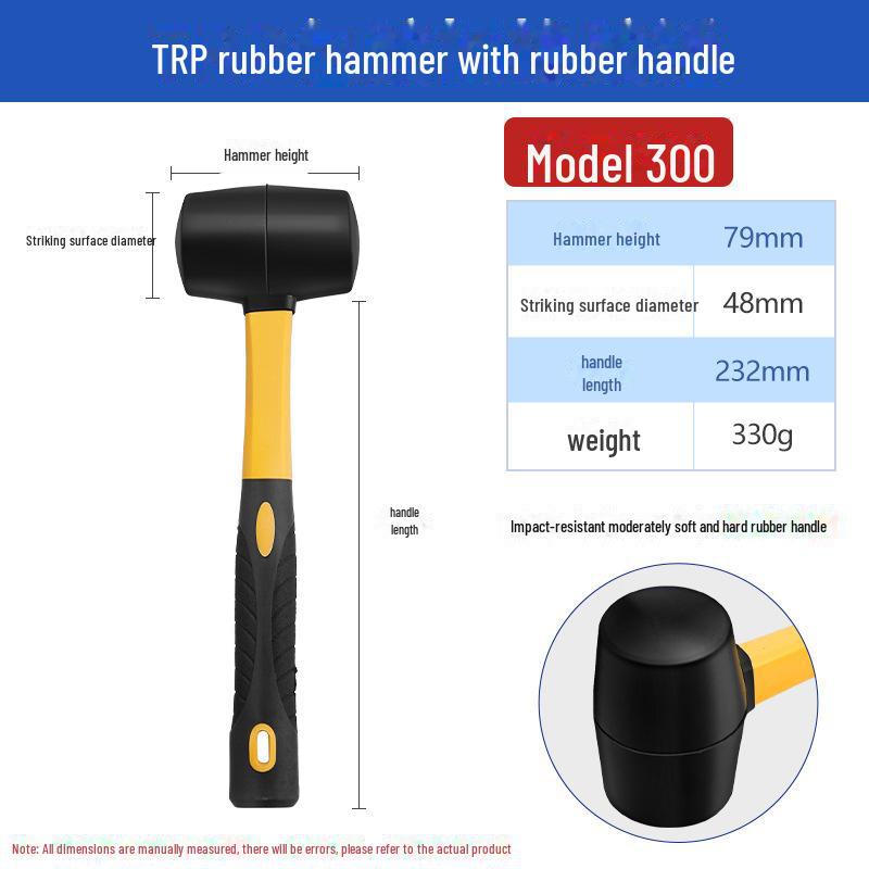 Multifunktionaler Gummihammer zum Verlegen von Fliesen und Bodenbelägen