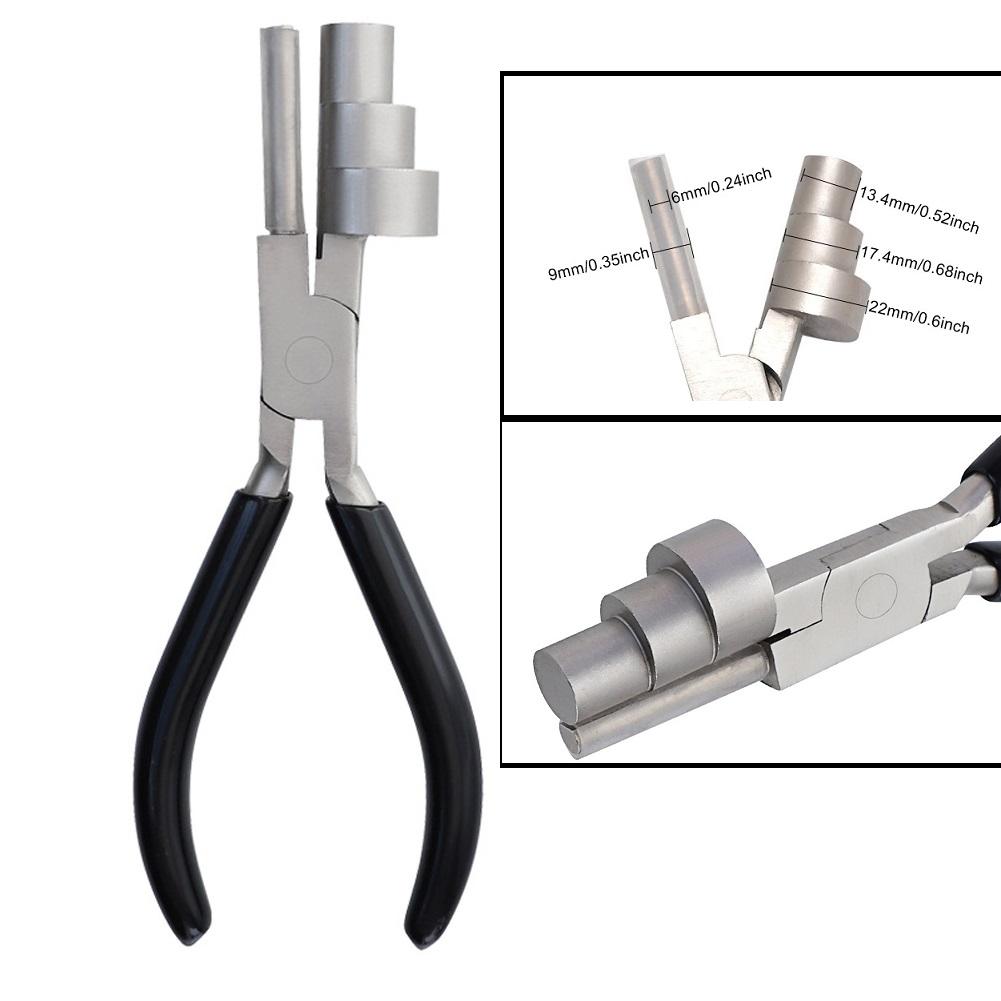 Professional Wire Bending Pliers with MultiSize Stainless Steel Jaws Cushioned Grips Craft & Jewelry Accessory