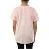 Adidas Solid Logo Print Front Split Short Sleeve T-Shirt Women tops Coral DX0440
