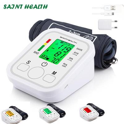Iluminare de fundal digitală engleză Voce Braț Monitor de tensiune arterială BP Heart pentru măsurarea tonometrului