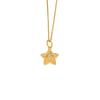 Luxury 24K 9999 Pure Gold real gold Ancient Hammer Star Pendant Women's Five-pointed Star Pendant Necklace