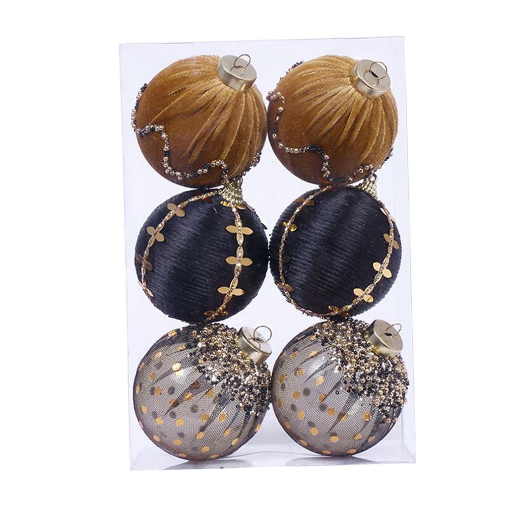 6Pcs Christmas Ball Ornaments Christmas Ornaments Christmas Decor Thoughtful Gift Hanging Ornaments for Anniversaries Holiday