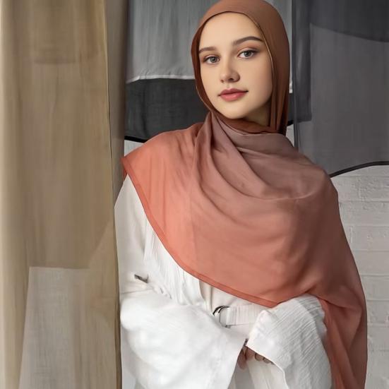 Women Scarf Solid Color Wide Edge Design Thin Scarf Breathable Shawl Versatile Head Wrap Stylish Accessory