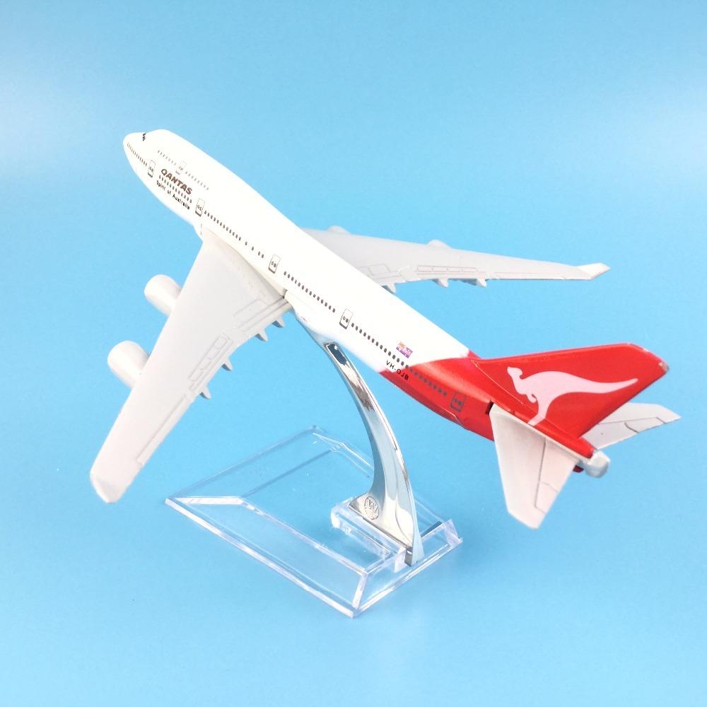 1/400 Scale 16cm Qantas Boeing 747 Airplane Model Airplane Diecast Metal Planes
