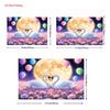 2D Heart Swan Full Moon Backdrop for Wedding & Birthday Photography