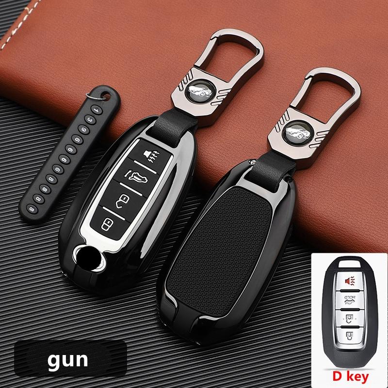 Car Fob Remote Control Key Case Cover Holder Chain For Infiniti Qx50 Qx60 Q70L Q60 Q70 Key Buckle Protect Interior Accessories