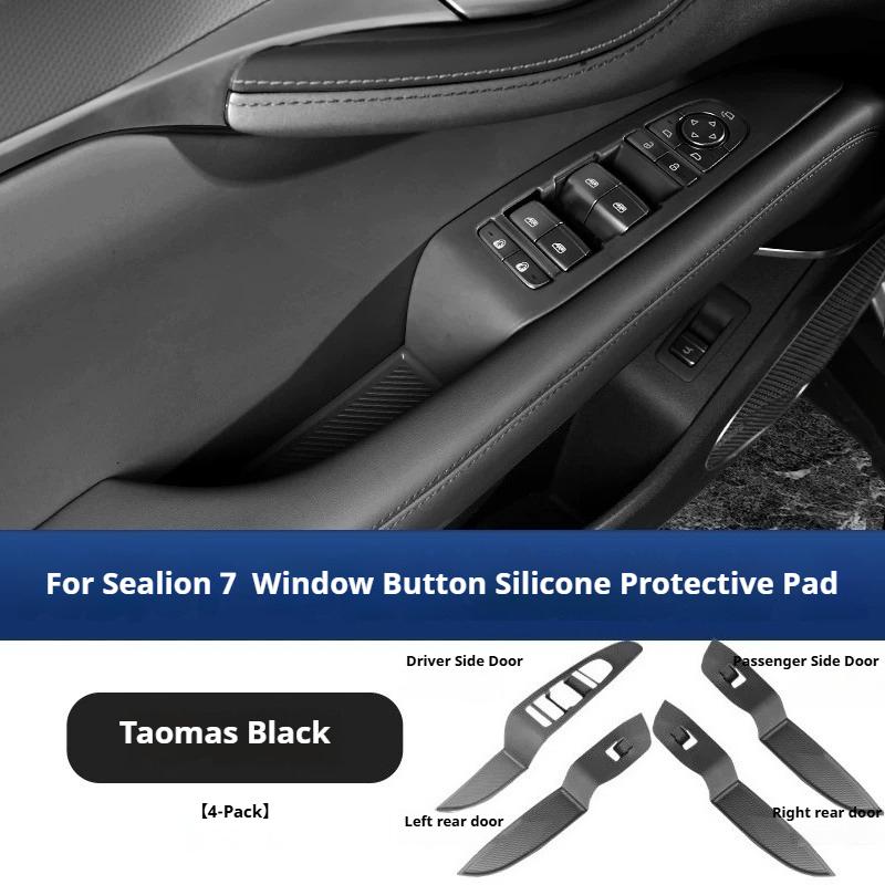 4Pcs for BYD Sealion 7 Sea Lion 07 EV Car Silicone Pad for Lifting Panel Silicone Box for Door Handle Modify Car Accessories