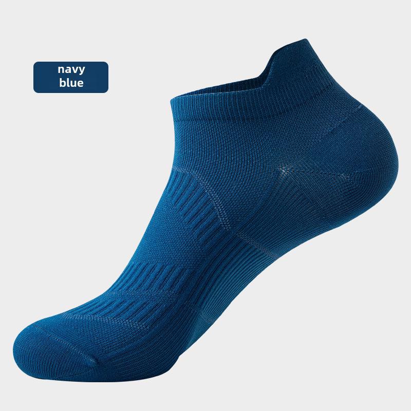 Unisex Non-Slip Sweat-Absorbing Boat and Running Socks for All Seasons – Short Marathon, Night Run, and Sports Performance
