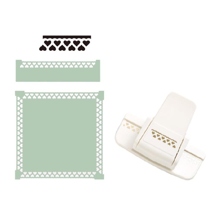 Home Office Schule Hohl Ausgestanzt Schick Rand Präge Stempel Präge Etikettierer 3D Prägemaschine für DIY Projekte