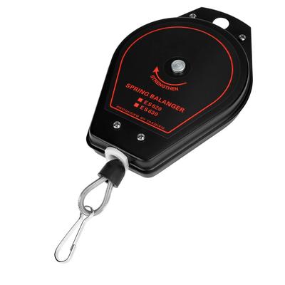 ES620 Spring Balancer 0.6~2.0kg Capacity 1.35 Meters New Spring Balancer Black Adjustable Retractable Hanger Tool Organization