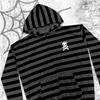 Pull gothique personnalité européenne et américaine automne et hiver sweat à capuche imprimé crâne veste tendance rue hommes et femmes