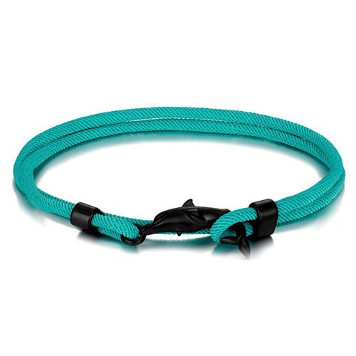 Black Cute Little Dolphin Hand Rope Small Fresh Animal Color Multi-Layer Adjustable Men'S And Women'S Bracelets