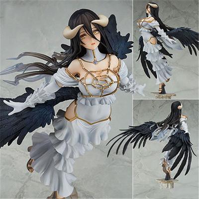 Anime Overlord Albedo Sexy Black Wings Devil Lady PVC Figure