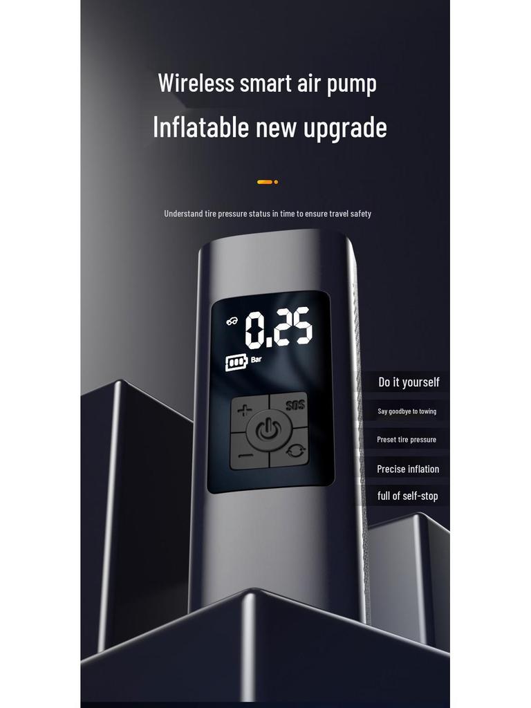 Smart Wireless Portable Tire and Bicycle Pump