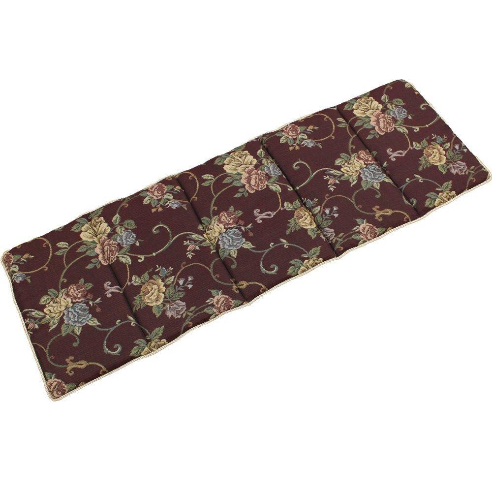 IKEHIKO Living Room Free Seat Cushion, Elegance, Floral Pattern, Moria, Brown, Approx. 43 X 130cm #9262649