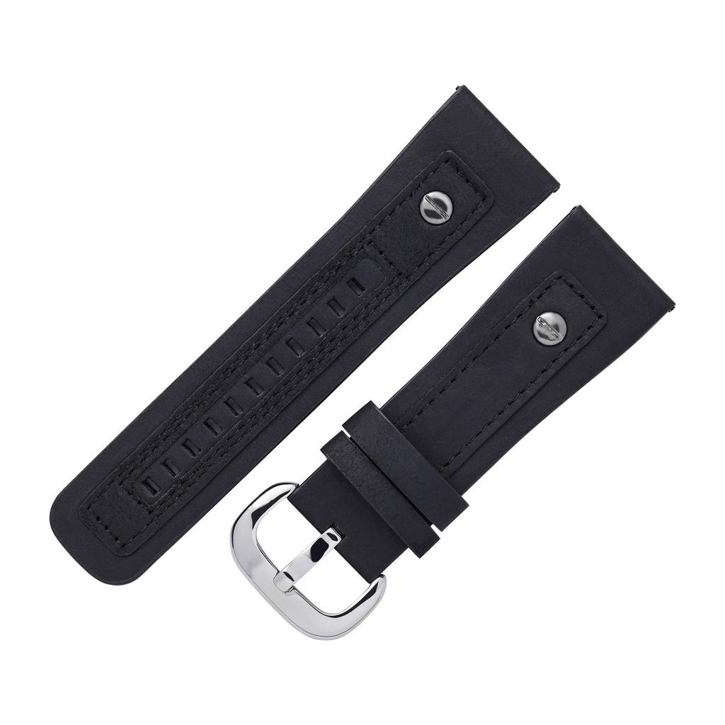 Applicable To The First Layer Of Leather Watch On Friday, Suitable For 28Mm/Retro Suede Brown M2/M1.