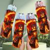1PC Hellfire Demon Monster Pattern 750ml Color Plastic Sports Water Bottle Leakproof Flip Straw Lid Suitable for Sports Office Home Use
