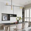 Nordic Modern Minimalist Long Strip Spotlight Fixture for Dining Room, Living Room, or Bar Counter.
