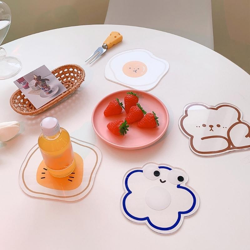 Smooth Drink Pad Heatproof Table Protectors Kitchen Accessory Heat Resistant Easy Cleaning Surfaces Cup Mat