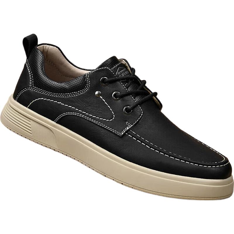 HLA Men s Casual Leather Work Shoes 43