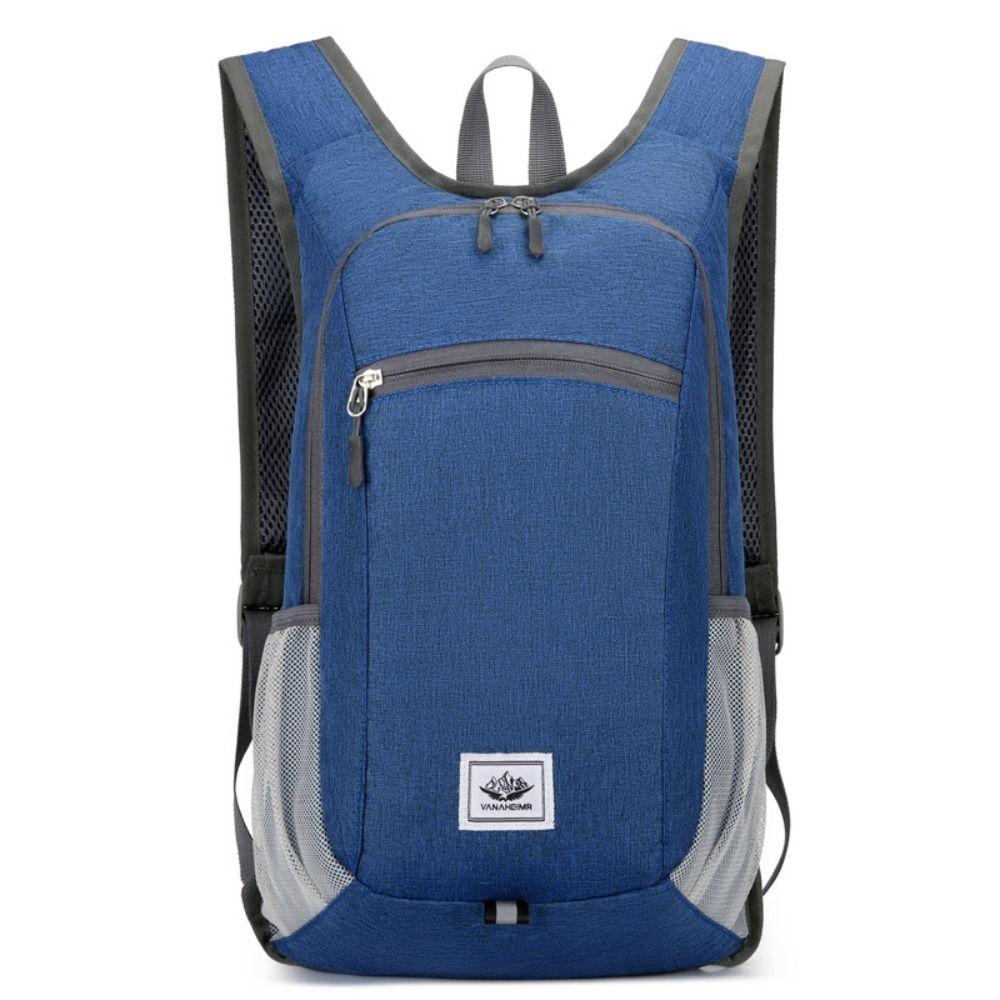 

Portable Foldable Backpack Men Women Hiking Backpack Ultralight Folding Bag Casual School Bag Climbing Cycling синий