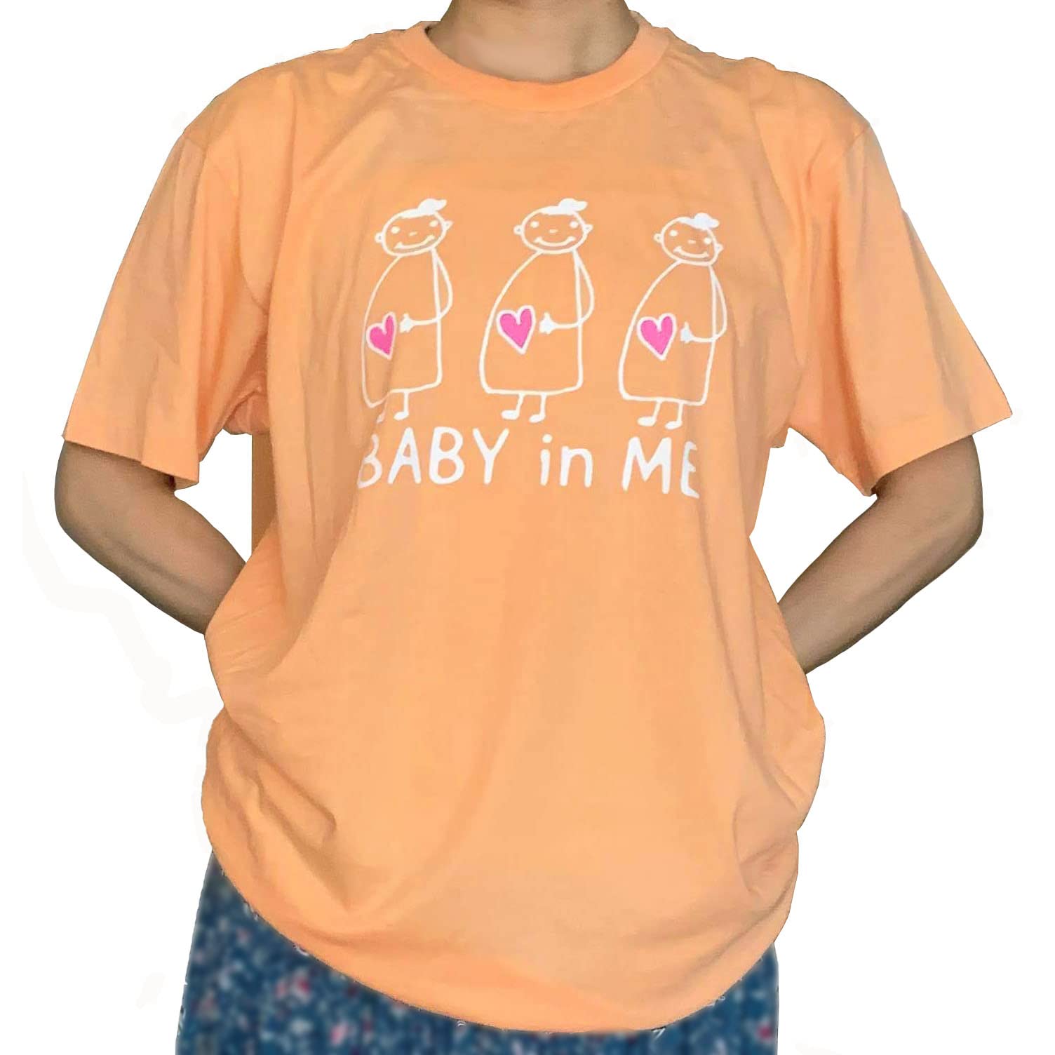 

в Maternity Mark Футболка для беременных Baby in Me Шербет-оранжевый [BABY ME] (р)