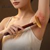 Deep Tissue Trigger Point Tool Brass Gua Sha Scraper, Long Handle Body Massage for Back Ergonomic Wand Neck, Meridian Relaxation Stick Self Care, Home