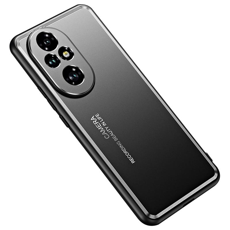 

Чехол для Honor 200 Pro 5G, ударопрочный, из ТПУ и алюминиевого сплава, тонкий чехол для телефона Black