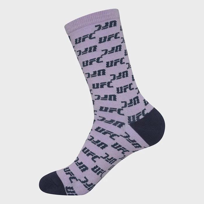 UFC Monogram Crew Socks Light Violet U2SCU3303LV