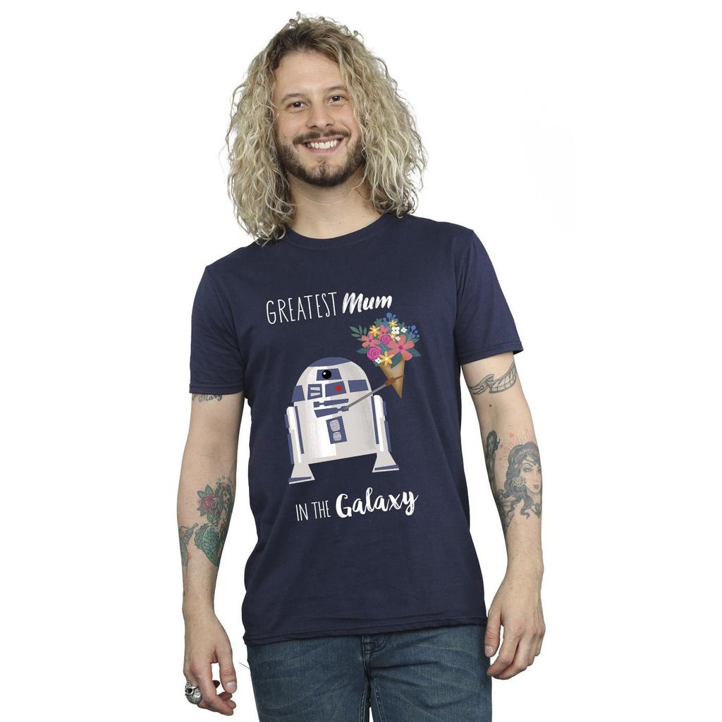 Star Wars Mens R2D2 Greatest Mum T-Shirt