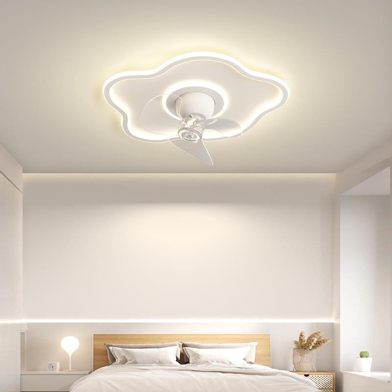 Round Ceiling Fan Lights For Living kitchen Bedroom Dining Room home decor Indoor Lighting Remote Control Dimmable Lamp Lustres